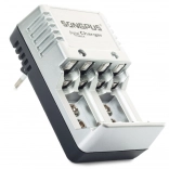 Ladegerät für AA-, AAA- und 9V-Batterien für Ni-MH und Ni-Cd