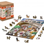 Puzzle en bois chatons à Venise 300 pièces
