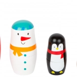 Small Foot wooden Christmas nesting dolls