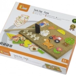 Wooden cork hammering farm Viga Montessori