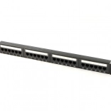 Patchpanel 19" 24 Ports Kat. 5e U/UTP 1U Schwarz DIGITUS