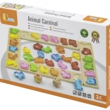 Wooden Board Game Animal Carnival