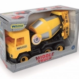 Yellow Concrete Mixer Toy Middle Truck