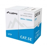 UTP Cat.5e copper network cable 305 m, grey, solid