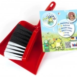 Children's brush and dustpan – red