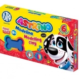 School Modeling Clay 6 Colors ASTRINO ASTRA