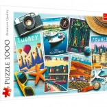Puzzle 1000 pièces – Cartes postales de vacances