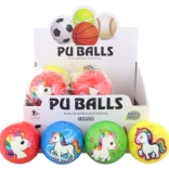 Soft ball with unicorn 10 cm