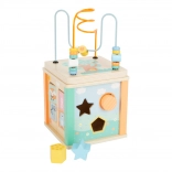SMALL FOOT Activity Cube in Pastel Colors
