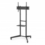Mobiler TV-Ständer mit Ablage für 37–70", Tragfähigkeit 50 kg, VESA bis 600 × 400
