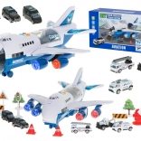Police Airplane with 6 Cars