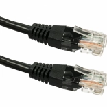 Patch Cable RJ45 UTP Cat 6, 1 m, Black