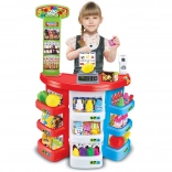 Kids’ supermarket with cash register and scanner 51 × 27 × 78 cm