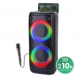 draagbare bluetooth-luidspreker MEDIA-TECH FUNBOX BT met karaoke en RGB-verlichting