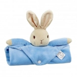 Plush comforter with bunny PETER RABBIT, blue 37.5 × 37.5 cm