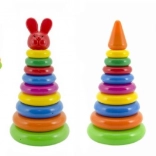 Stacking Ring Pyramid for Children, Plastic, 28 cm