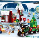 Sluban Town Christmas Village with Train