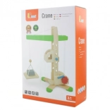 Houten kraan met lier