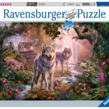 Ravensburger 1000-piece Puzzle – Summer Wolf Family
