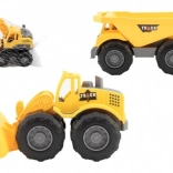 plastic construction vehicle 18–20 cm with freewheel in net bag