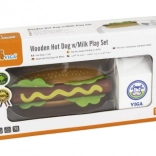 ensemble en bois hot-dog et lait VIGA