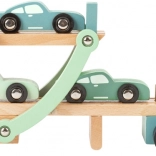 Wooden car transporter truck with trailer Chicago – small foot