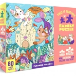 Puzzle familial Purrmaid Paradise 60 pièces – Chronicle Books