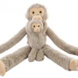 plush monkey with baby 82 cm