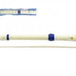 Plastic soprano recorder 33 cm with cleaner