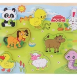 Wooden Shape Sorter - Farm Animals