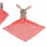 Bunny/Small Bunny bedtime plush 25x25 cm pink on card in bag 0+