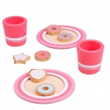 Bigjigs Toys wooden cookie and milk set