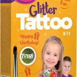 TyToo Glitter Tattoos Happy Birthday – Celebration Stencil Set