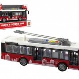 City bus with light and sound 1:16, friction drive, 28 cm