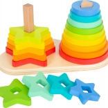 Tour Empilable Duo Arc-en-ciel pour enfants