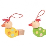 Wooden Colorful Bird Whistle Yellow