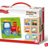 Far Far Land Puzzle ZigZag Transport motive with 6 images