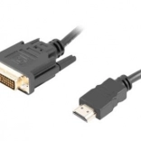 Lanberg HDMI to DVI-D dual link cable 1.8 m black