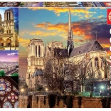 Puzzel Notre Dame collage 1000 stukjes
