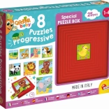 Progressive Puzzle Baby Animals 8 in 1 LISCIANI