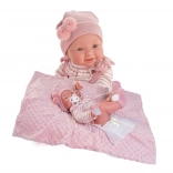 Realistische babypop MIA met knipper- en plasfunctie 42 cm