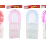 Kleurige wikkeldoek voor poppen 45–50 cm