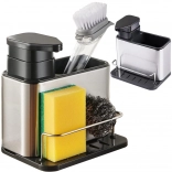 Küchenseifenspender und Organizer für Schwämme