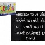 Alphabet Puzzle with Letters and Numbers