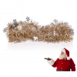 Weihnachtsgirlande 2 m in Silber‑Champagner HOME DECOR