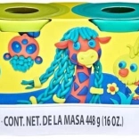 Play-Doh 4 pots de pâte à modeler – set A – Wild