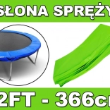 Bord de protection pour ressorts SKYRAMIZ pour trampoline de jardin 366 cm (12 ft) – vert