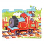 Wooden Train Puzzle, 9 Pieces – BIGJIGS TOYS
