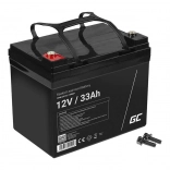 Wartungsfreie AGM Batterie 12V 33Ah Green Cell