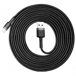Baseus Cafule USB–Lightning Kabel 3 m, 2 A, schwarz/grau